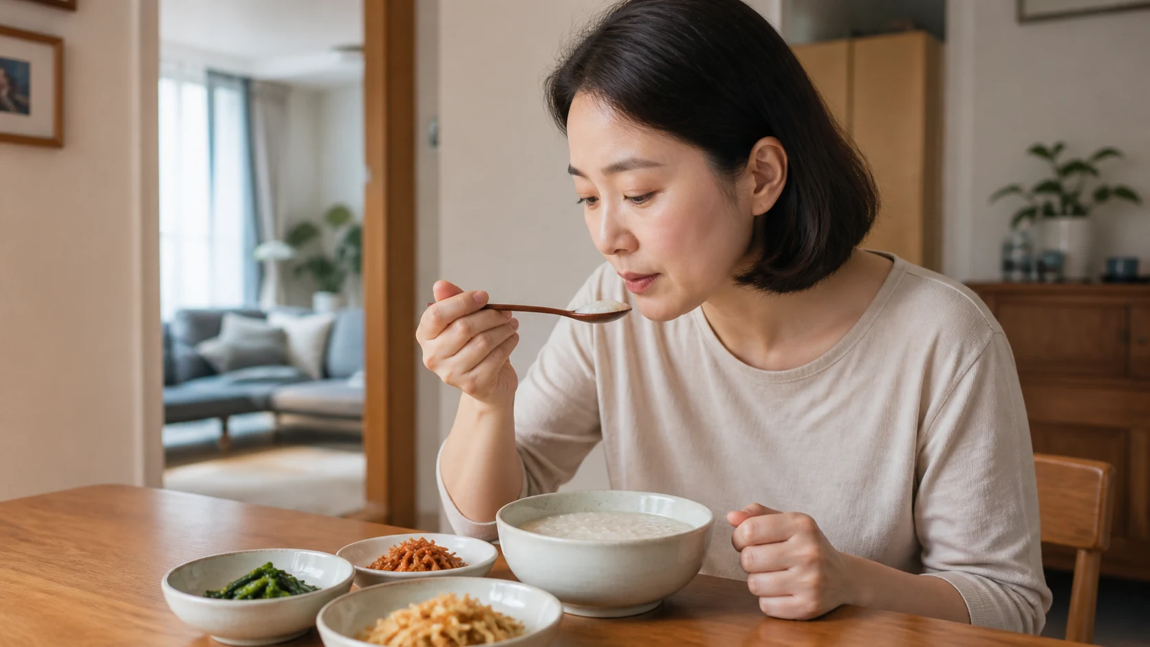 앞니 발치 후 임플란트 통증 치료 계획 확인 장면