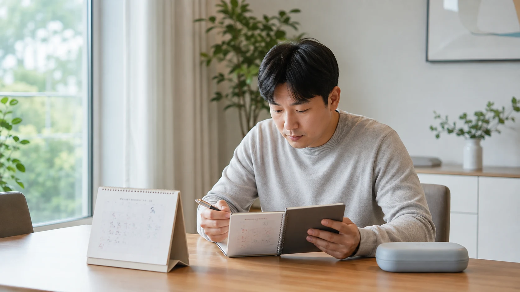 치과 상담실에서 치료 계획을 논의하는 모습