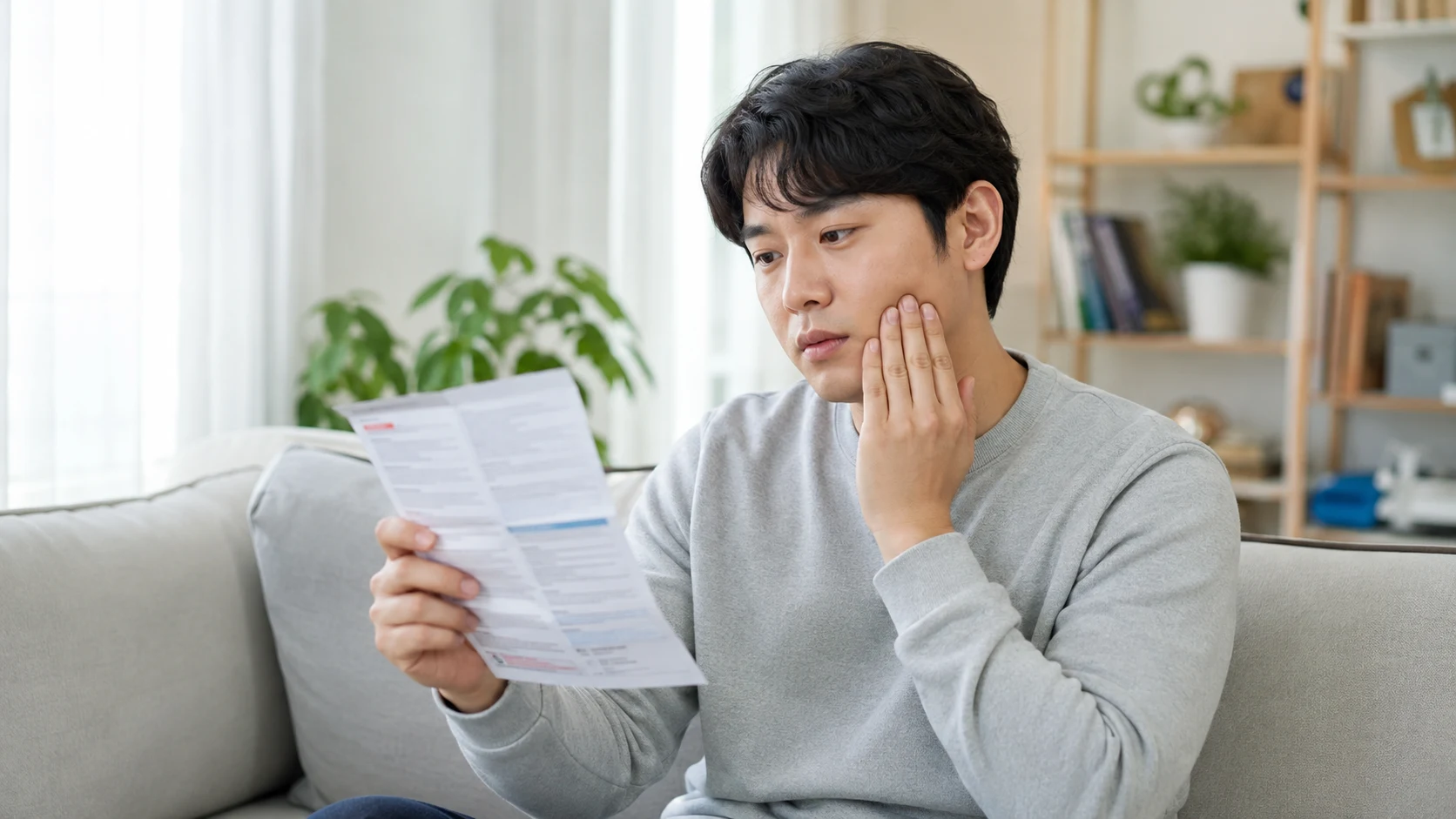 잇몸 관리에 관한 상담 장면